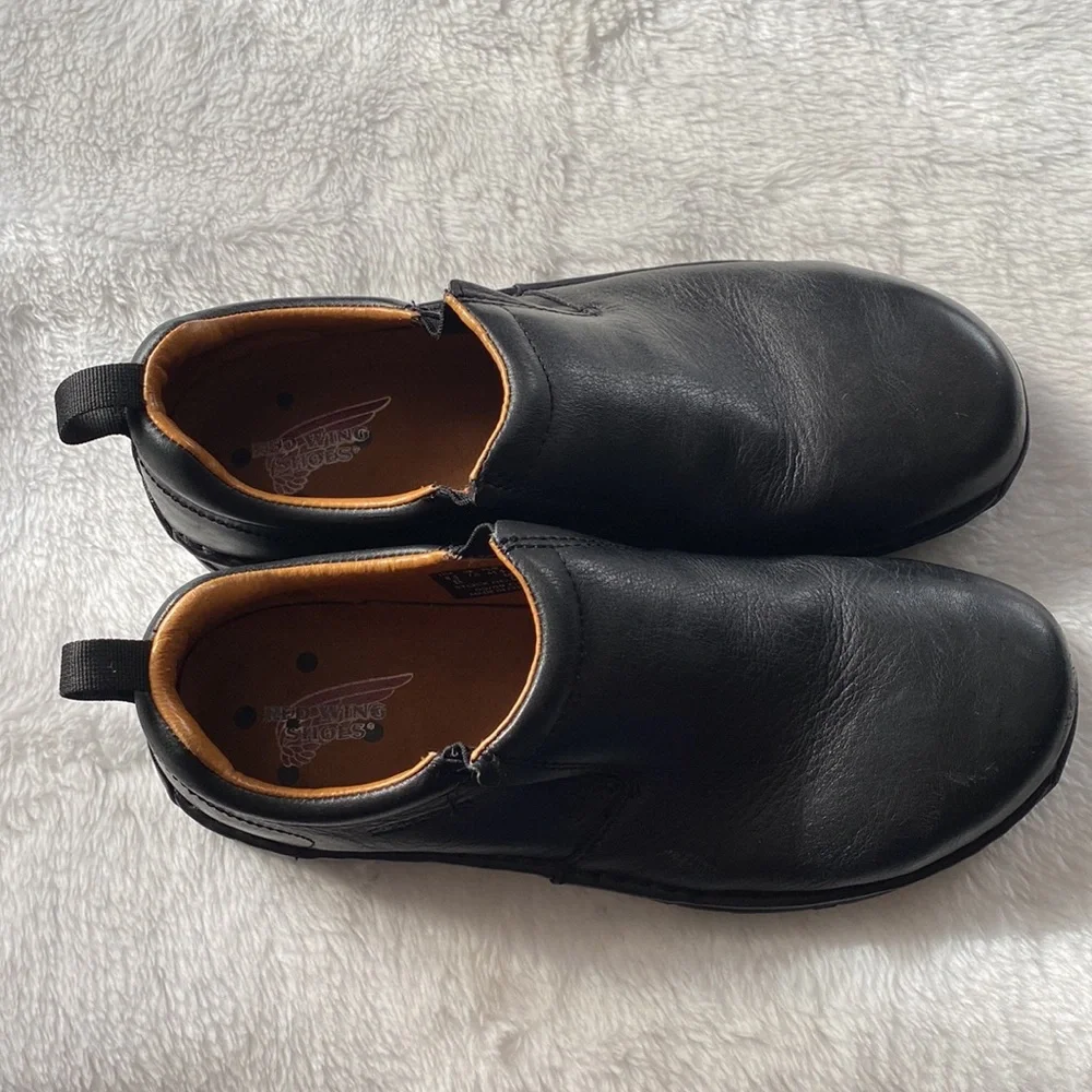 Men’s Red Wing Slip-On Safety Toe Shoes.  Size 8.5, Black - Picture 6 of 12